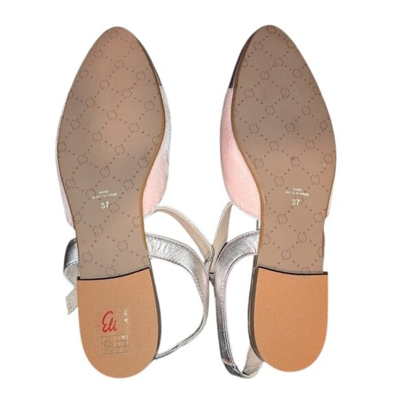 NEW Papanatas Eli Handmade Velvet Leather Ankle Strap Buckle Slingback Flat 37 - Picture 3 of 3